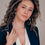 Halskette Fowleri Perlenkette mit 925 Sterling Silber