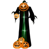 Aufblasbare Halloween-Dekoration – Kürbisgeist mit LED-Beleuchtung, 240cm