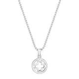 Halskette Kleeblatt Moulin aus 925 Sterling Silber