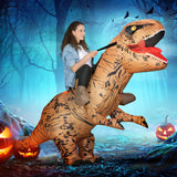 Aufblasbares Dinosaurier-Kostüm für Erwachsene, 210 lang, 170 cm hoch