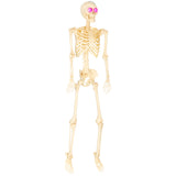 Animierte Halloween-Dekoration – Skelett mit LED-Augen, Sound & Bewegung, 152 cm