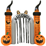 Aufblasbarer Halloween-Eingangsbogen mit LED-Beleuchtung, 322 cm hoch