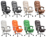 Massagesessel als Leder-Chefsessel PACE mit Liegefunktion