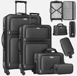 Kofferset 4tlg  | Reisekoffer-Set mit Rollen | Komplettes 4er Set