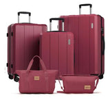 Vallsero 3+2 tlg. Koffer Set, Gepäck Set, Trolleys, Reise Koffer 5tlg