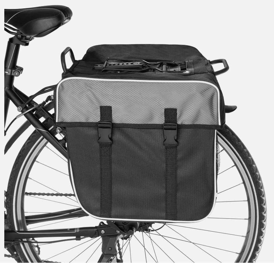 doppel fahrradtasche gepäckträger Doppel Gepäckträger Tasche Double für Fahrrad Fahrradtasche Gepäcktasc – Poochy-Couture