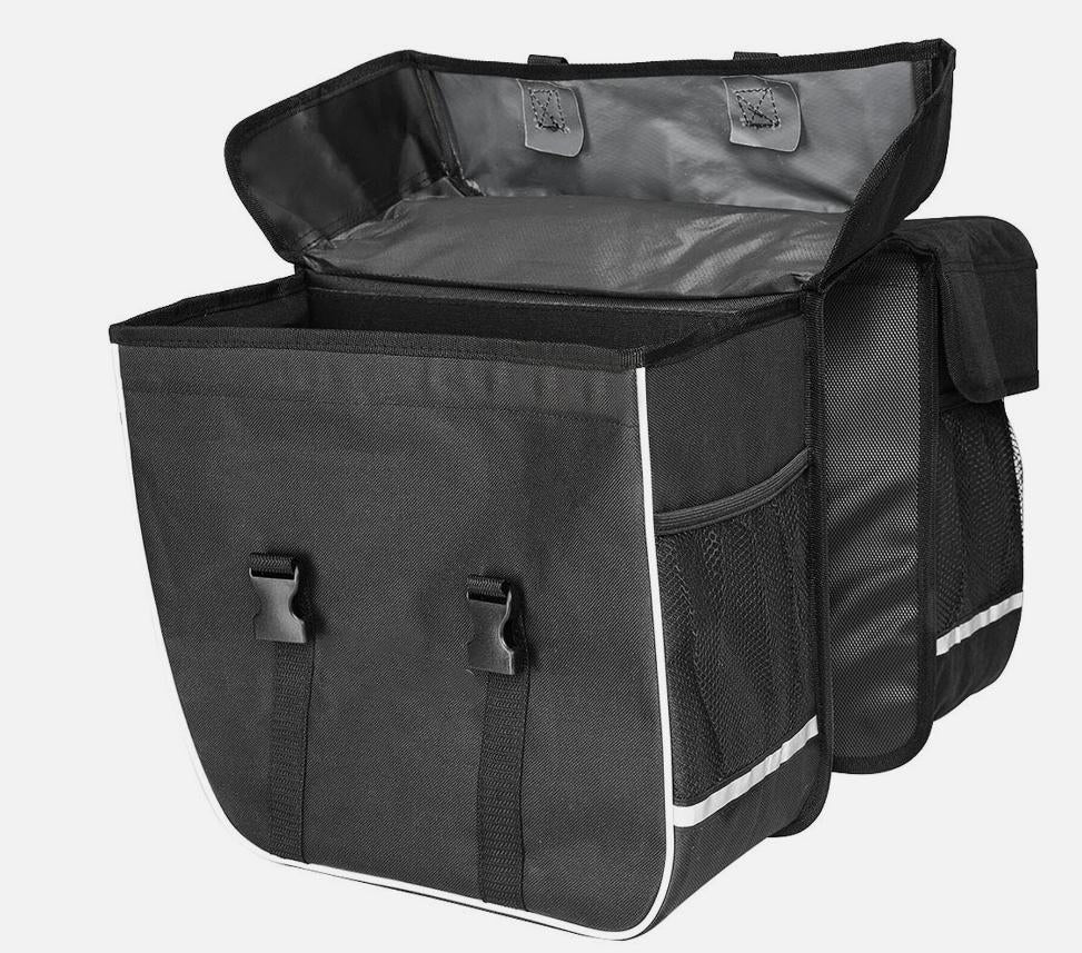 fahrradtasche gepäcktasche Doppel Gepäckträger Tasche Double für Fahrrad Fahrradtasche Gepäcktasc –  Poochy-Couture