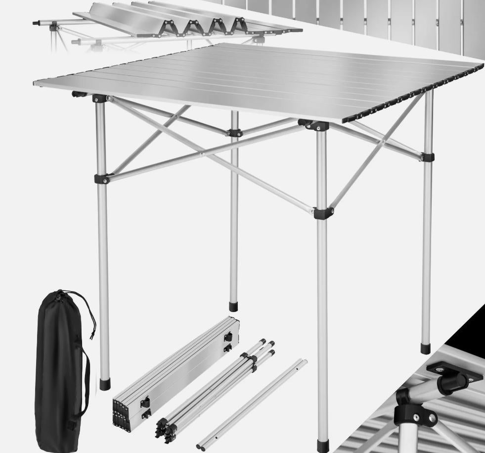 Einrollbarer Aluminium Campingtisch Rolltisch Klapptisch Falttisch Gar –  Poochy-Couture