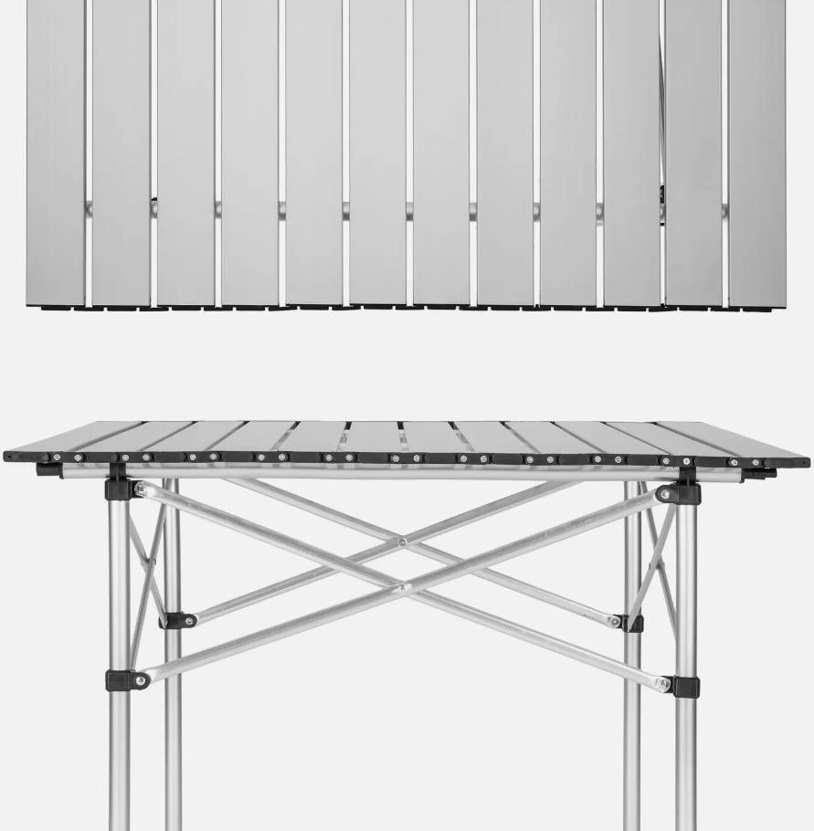 campingtisch alu rollbar Einrollbarer Aluminium Campingtisch Rolltisch Klapptisch Falttisch Gar –  Poochy-Couture