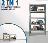 Schwerlastregal 75 × 30 × 172 cm Belastung gesamt 375 kg