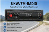 FM-Autoradio 1-DIN mit neuester Technik 45W USB SD TF Aux Bluetooth Freisprechen und FM Empfang