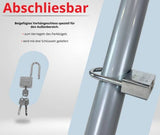 Parkplatzsperre klappbar mit Schloss & 3 Schlüsseln – 80 cm
