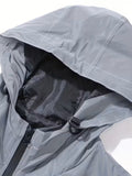 Reflektierende Lebensretter-Kapuzenjacke – winddicht, ideal für Nachtfahrten, Outdoor und urbane Streetwear Jacke