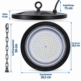 LED-Hallenleuchte 800W – Extra hell, energiesparend, IP66 – für Werkstatt, Lager, Garage & Industrie