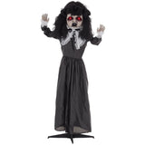 Animiertes Lolita-Mädchen mit Sound, LED & Bewegung Halloween-Dekoration, 160cm