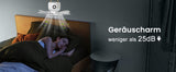 Mobiler Akku-Deckenventilator mit LED und Fernbedienung – 8000 mAh Akku