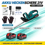 Sonderposten: Leistungsstarke Akku-Heckenschere. Inkl. 2 Akkus und Ladegerät.