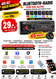 FM-Autoradio 1-DIN mit neuester Technik 45W USB SD TF Aux Bluetooth Freisprechen und FM Empfang