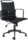 Bürostuhl BAKERS, Leder schwarz