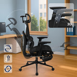 BERSFORD ergonomischer und vielfach einstellbarer Chefsessel, Mesh-Stoff, schwitzfrei.