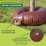 Bewässerungsring 56 Liter, Baumbewässerungsbeutel, automatisches Bewässerungssystem, Baumbeutel, Gießsack für Bäume, 80 x 80 x 20 cm