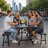 Faltbar. Geniale Bierzeltgarnitur Sitzgarnitur klappbar Festzeltgarnitur Bierbankgarnitur
