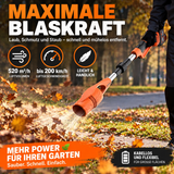Faltbarer Akku-Laubbläser – ultraleicht, kompakt inkl. 2 Li-Ion-Akkus und Ladegerät.