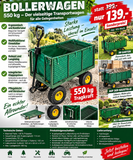 Transportwagen, Bollerwagen bis 550 Kilo. Grün