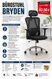 Bürostuhl Bryden – (Sonderposten) Ergonomischer Komfort für lange Arbeitstage