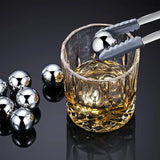 Coole Drinks, edle Form: 8er-Set Edelstahl Eiskugeln