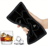 Coole Drinks, große Form: 6er-Silikon-Eiswürfelform für extra große Eiswürfel