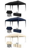 Faltpavillon 3 x 6 m – Pop-Up Pavillon inklusive Tragetasche. Sonnenschutz und leichter Regen. Ohne Seitenteile.
