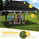 Faltpavillon wasserdicht. Pop Up. Ohne Seitenteile. 3x6 Meter. Gartenzelt. Partyzelt. UV50+ Schutz. Einfaches Faltsystem.