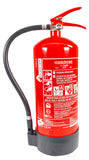 Schaumfeuerlöscher 6 L ABF 6LE – auch für Fettbrände. Richtet etwas weniger Schaden an als Pulver.