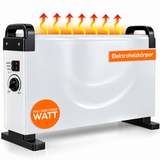 Leistungsstarker Konvektor für angenehme Wärme. 3 Stufen einstellbar bis 2000 Watt mit Thermostat