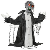 Halloween Dekoration erschreckender Zombie 102 cm LED-Lichter und Soundfunktion