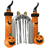 Aufblasbarer Halloween-Eingangsbogen mit LED-Beleuchtung, 322 cm hoch