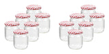 Einmachglas Karo-Design, 540 ml, rund, 6er/12er/24er/48er Set