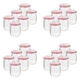 Einmachglas Karo-Design, 540 ml, rund, 6er/12er/24er/48er Set