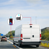 Autarke WLAN-Solar-HD-Rückfahrkamera, Akku, magnetisch, IR-Nachtsicht