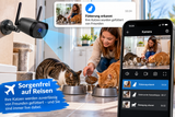 Überwachungskamera mit Einzelbild-Aufnahmen. WO IST MEINE KATZE? (Hund, Kind etc.) – EIN BLICK IN DIE APP, UND DU SIEHST, OB SIE DA WAR!