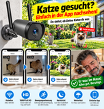 Überwachungskamera mit Einzelbild-Aufnahmen. WO IST MEINE KATZE? (Hund, Kind etc.) – EIN BLICK IN DIE APP, UND DU SIEHST, OB SIE DA WAR!