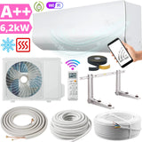 Split Klimaanlage 24000 BTU Klimagerät mit Wandhalterung. WLAN. Vorbefüllt.