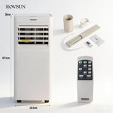 Mobile Klimaanlage 2600 Watt, 9000 BTU, R290. Farbe: Weiß.