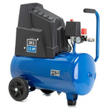 Kompressor 8 BAR 24 Liter Kessel im Set mit Druckluftpistole Spiralschlauch. Für Auto, LKW, Wohnmobil, Fahrrad, Motorrad usw. und Werkzeuge.