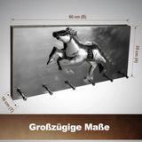 Kunst aus Stahl. (3D) Oldtimer-Wandgarderoben. 80 cm. Hakenleiste Paneel 80x35x16cm 4 künstlerische Modelle in Handarbeit.