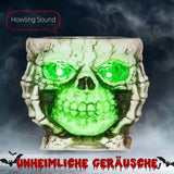 Halloween Animierte Skelett-Süßigkeitenschale Halloween-Dekoration – mit Sound & LED