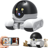 WLAN-Roboterkamera mit KI, Zwei-Wege-Audio & App-Steuerung für Zuhause. (Kinder, Haustiere, Senioren etc.)