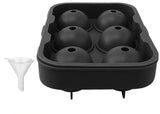 Coole Drinks, große Form: 6er-Silikon-Eiswürfelform für große runde Kugel-Eiswürfel