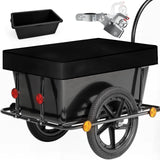 Fahrradanhänger mit 90 L Kunststoffwanne inkl. Abdeckplane und Anhängerkupplung. (Auch als Handwagen)